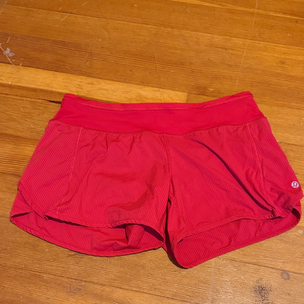 Lululemon Women's Red Athletic Shorts